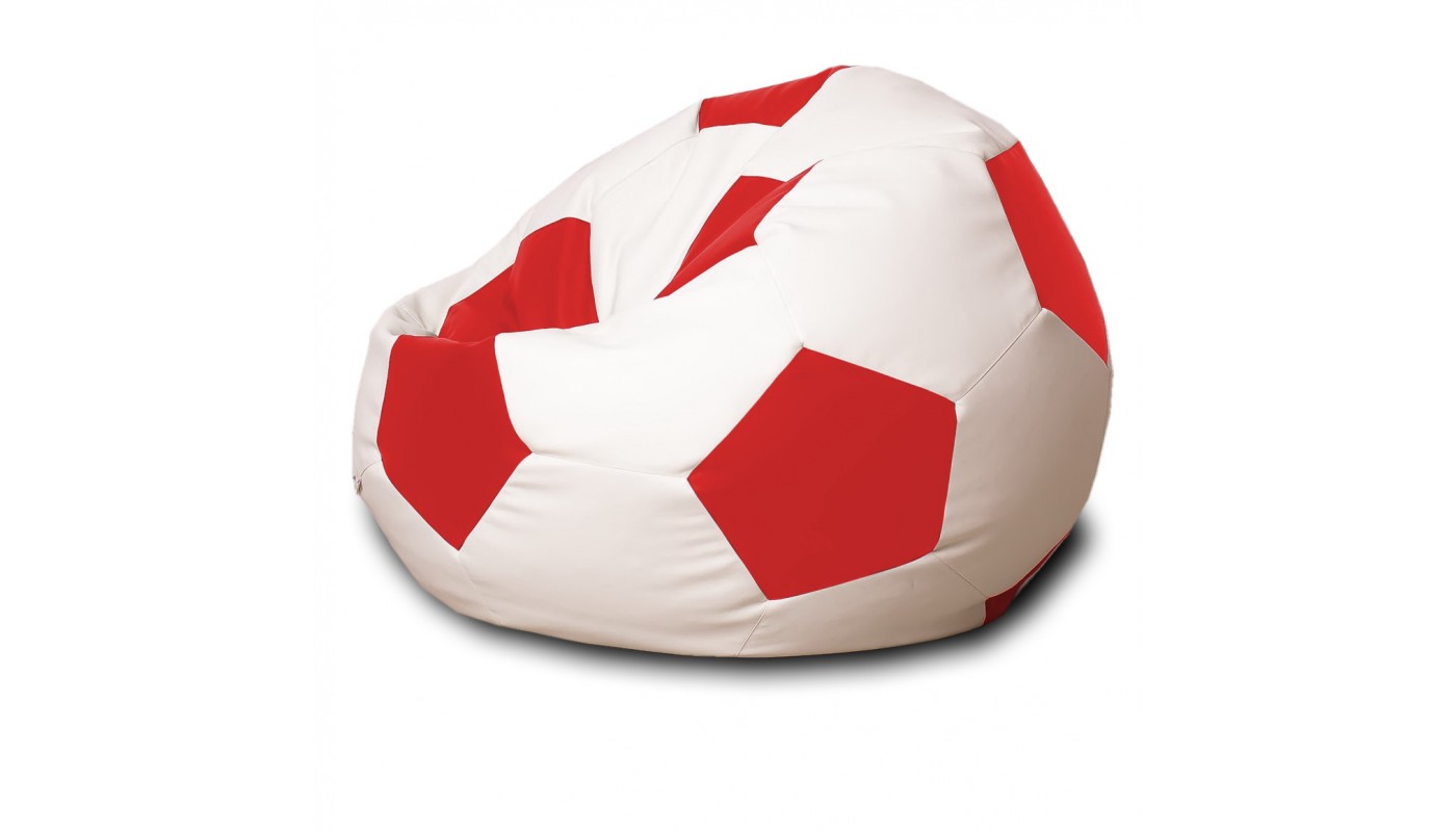 Кресло мешок Мяч Красный / Белый