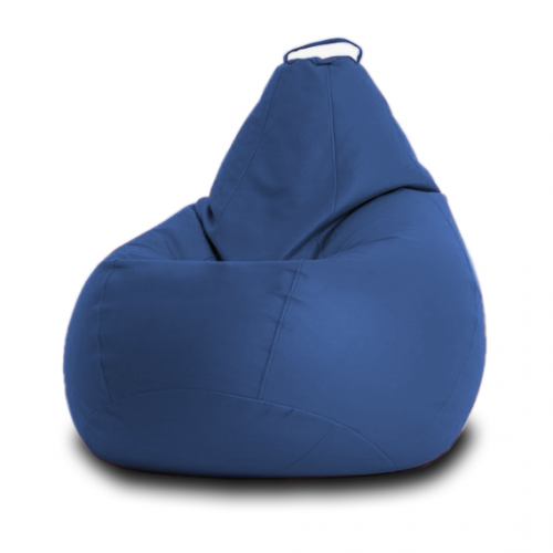 Кресло мешок Кожа Синий