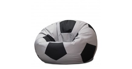 Кресло мешок Мяч Серо-Черный